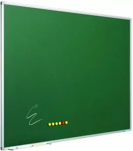 Krijtbord Softline profiel 8mm, emailstaal groen